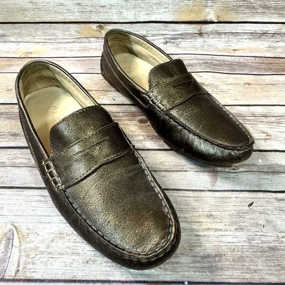 Cole Haan Womens Brown Broze Slip On Loafer Driving Shoes Size 6AA - Picture 1 of 7
